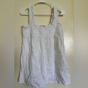 A Pea in the Pod White Lace Maternity Women's Top